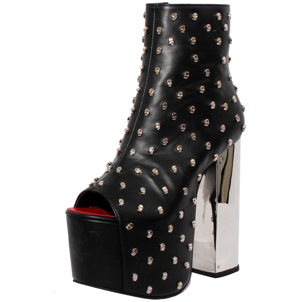 Womens Charla Tedrick Skully Platform Boot View 2